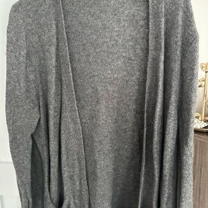 Madewell Gray Cardigan Sweater Classic Knit